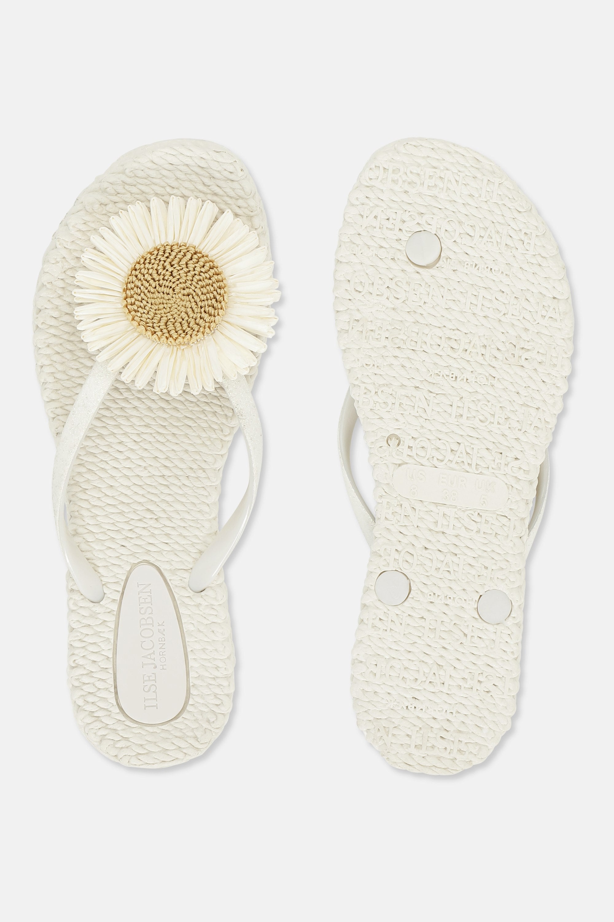 Flip-flops Blomst - Creme